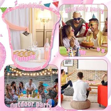 Roshtia 100 Pack 2 oz St.Patrick’s Day Plastic Shot Cups, Mini Disposable Shot Glasses 2 oz Small Plastic Cups for Wedding Party, Beer Taste Serving, Snacks(Pink)