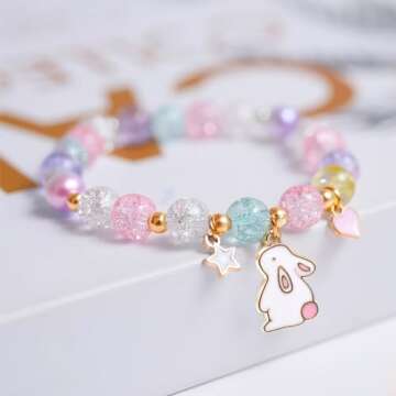 YSSHIN Kids Easter Bracelet for Girls - Charm & Joy