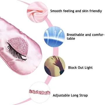Ulbemoll Silk Eye Mask for Comfortable Sleep and Travel