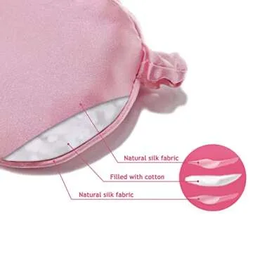 Ulbemoll Silk Eye Mask for Comfortable Sleep and Travel