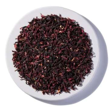 Starwest Botanicals Organic Hibiscus Flowers - Dried Hibiscus Flowers for Loose Leaf Herbal Tea, Nat...
