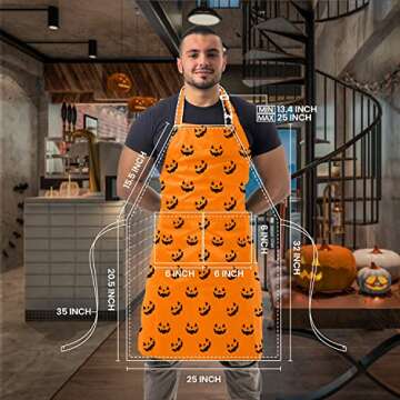 Utopia Kitchen Adjustable Bib Apron for Cooking Enthusiasts