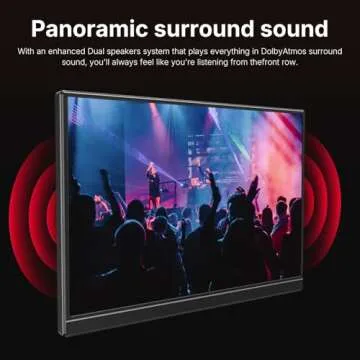 WGK 15.6-inch Portable Monitor for Travel and Gaming