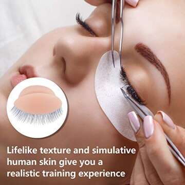 WBCBEC Replacement Eyelids for Makeup Training