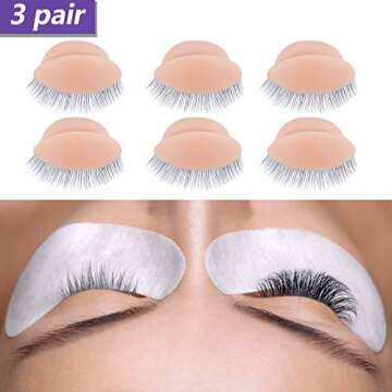 WBCBEC Replacement Eyelids for Makeup Training