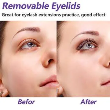 WBCBEC Replacement Eyelids for Makeup Training