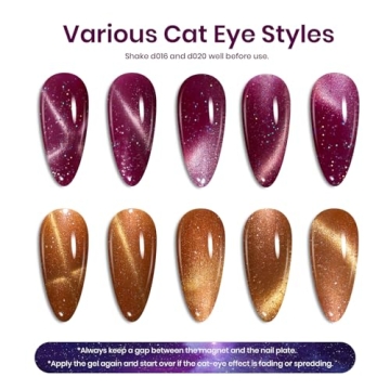 Beetles Cat Eye Gel Nail Polish Set with Stunning Colors
