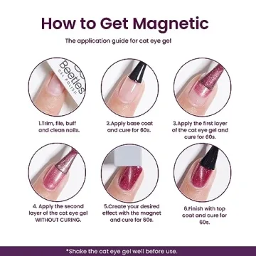 Beetles Cat Eye Gel Nail Polish Set with Stunning Colors