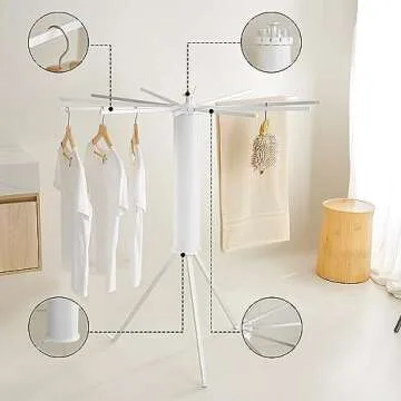JOOM Tripod Clothes Drying Rack - Portable & Foldable