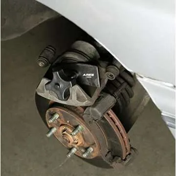 ARES 18028 - Heavy Duty Brake Pad Spreader - Built-in Comfort Tightening Knob - Heavy-Duty Steel Construction - Solid Steel Swivel Joint for Precise and Even Compression