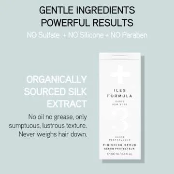 ILES FORMULA Haute Performance Finishing Serum – Style & Smooth Without Weighting Hair Down, Protects Hair from Heat, Humidity, UV Rays + Color Fade - 6.8 Fl Oz (200 ML)