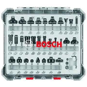 BOSCH RBS030MBS 30-Piece Carbide-Tipped Wood Router Bit Set