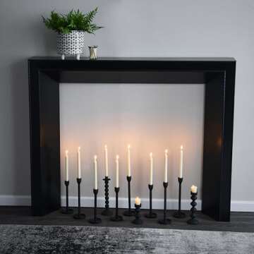 Creative Co-Op Modern Fireplace Mantel for Stylish Homes