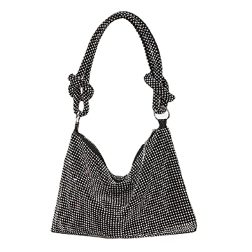 Elegant Rhinestone Evening Handbag Sparkly Clutch for Women