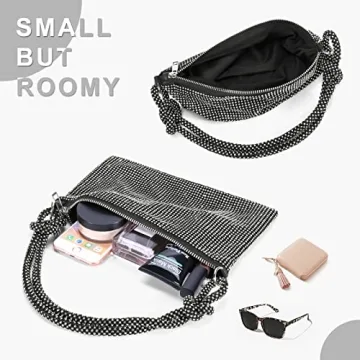 Chic Rhinestone Evening Handbag Sparkly Purse