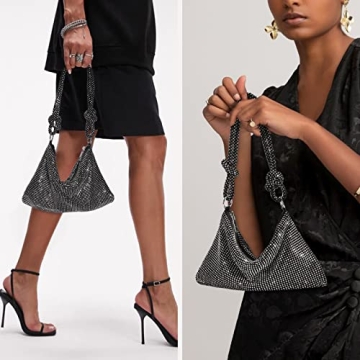 Chic Rhinestone Evening Handbag Sparkly Purse