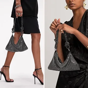 Chic Rhinestone Evening Handbag Sparkly Purse