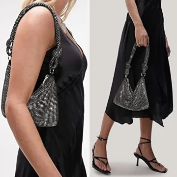 Chic Rhinestone Evening Handbag Sparkly Purse