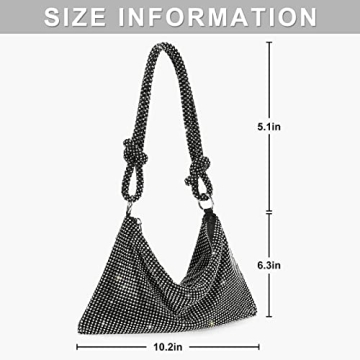 Chic Rhinestone Evening Handbag Sparkly Purse