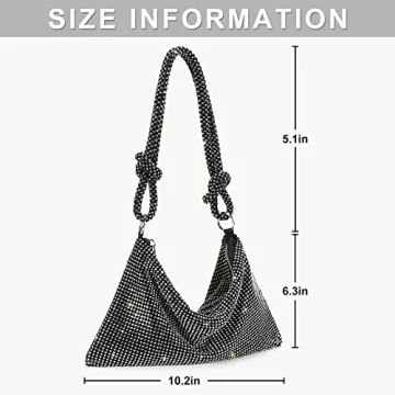 Chic Rhinestone Evening Handbag Sparkly Purse