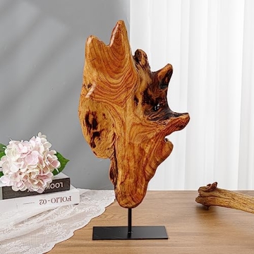 Unique Handcarved Root Wood Sculpture for Home Decor
