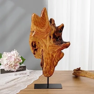 Unique Handcarved Root Wood Sculpture for Home Decor