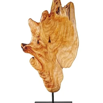 Unique Handcarved Root Wood Sculpture for Home Decor