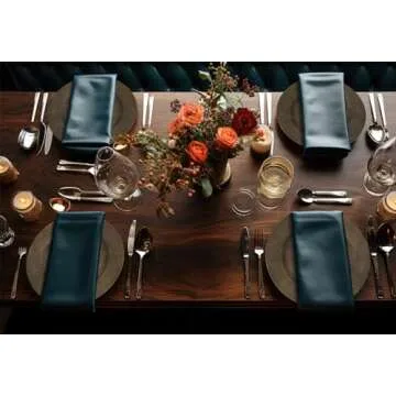 Burlap Charger Plates Set of 6: Rustic Burlap Charger Plates Table Decorations, for Dinner Plates WeddingThanksgiving and Thanksgiving,Christmas, Party, Birthday and Holiday Event Supplies (Color 2)