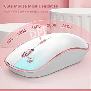 Chic Ergonomic Wireless Keyboard Mouse Duo Available Now