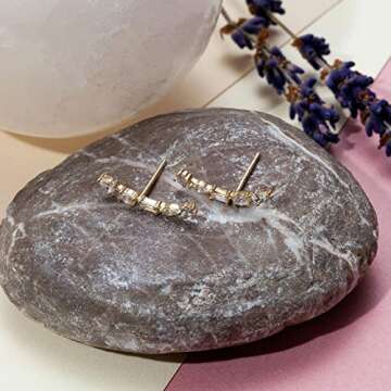 Stylish PAVOI 14K Gold Plated Ear Climber Earrings