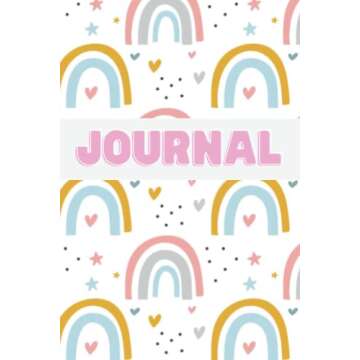 Kids Journal with for Girls, Rainbow Notebook for Girls Diary 6x9 100 Pages Journals for Writing