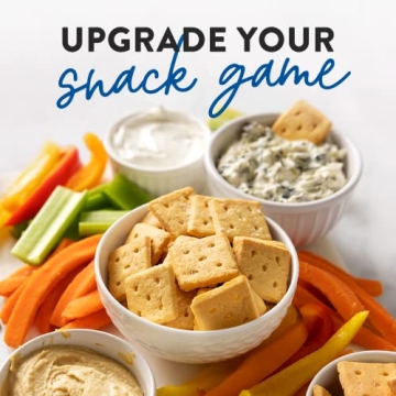 HighKey Sea Salt Crackers - Keto Friendly Snack Option