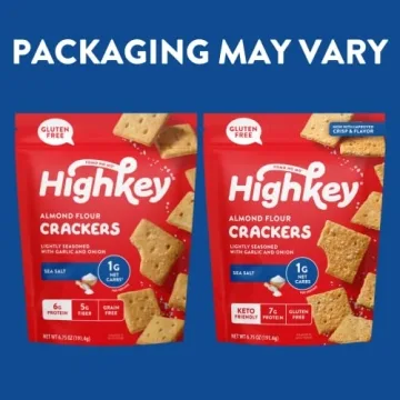 HighKey Sea Salt Crackers - Keto Friendly Snack Option
