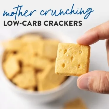 HighKey Sea Salt Crackers - Keto Friendly Snack Option