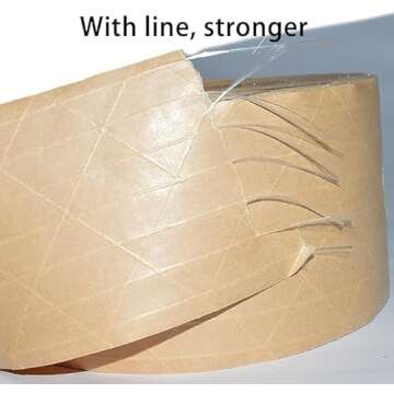 QILIMA Desktop Pink Water Activated Tape Dispenser with Reinforced Kraft Paper Gum Tape 1.88In x 55 Yards for Shipping, Carton and Box Sealing