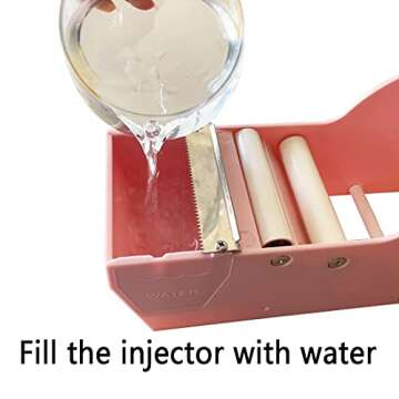 QILIMA Desktop Pink Water Activated Tape Dispenser with Reinforced Kraft Paper Gum Tape 1.88In x 55 Yards for Shipping, Carton and Box Sealing