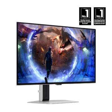 SAMSUNG 27” Odyssey QD-OLED G6 (G60SD) Series Gaming Monitor with QHD 360Hz 0.03ms, AMD FreeSync P...