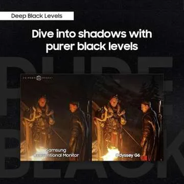 SAMSUNG 27” Odyssey QD-OLED G6 (G60SD) Series Gaming Monitor with QHD 360Hz 0.03ms, AMD FreeSync Premium Pro, Anti-Glare, Sleek Design, Cooling System, 3 Year Warranty, LS27DG602SNXZA, 2024