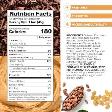 Truth Bar Vegan Keto Snack - Prebiotic & Probiotic Bars