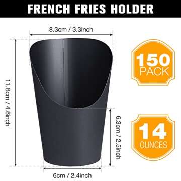 Potchen 150 Pcs Disposable Charcuterie Cups - Stylish Food Serving Solution