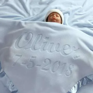 Personalized Baby Blanket - Custom Gift for Newborns