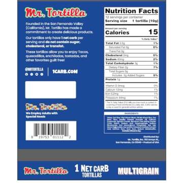 Mr. Tortilla Keto Tortillas – Low Carb Wraps for All