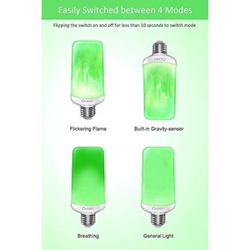 Calmsen LED Flame Effect Fire Light Bulb - 4 Modes
