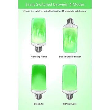 Calmsen LED Flame Effect Fire Light Bulb - 4 Modes