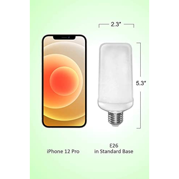 Calmsen LED Flame Effect Fire Light Bulb - 4 Modes