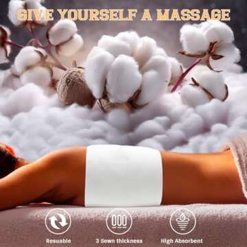 4 PCS Adjustable Castor Oil Wraps for Ultimate Comfort