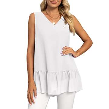 Stylish VIISHOW Women's Chiffon Tank Top for Any Occasion