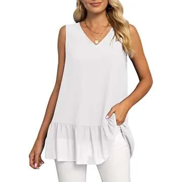 Stylish VIISHOW Women's Chiffon Tank Top for Any Occasion