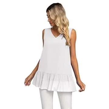 Stylish VIISHOW Women's Chiffon Tank Top for Any Occasion