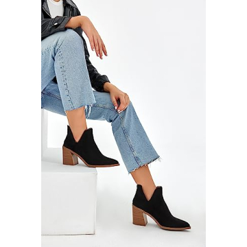 Kathemoi Women's Stylish Slip on Ankle Boots for All Occasions